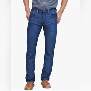 Men's super comfortable straight-leg stretch denim jeans with five pockets URB